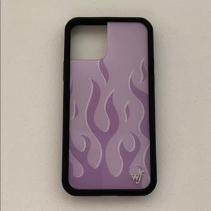 purple flames iphone 11 pro case